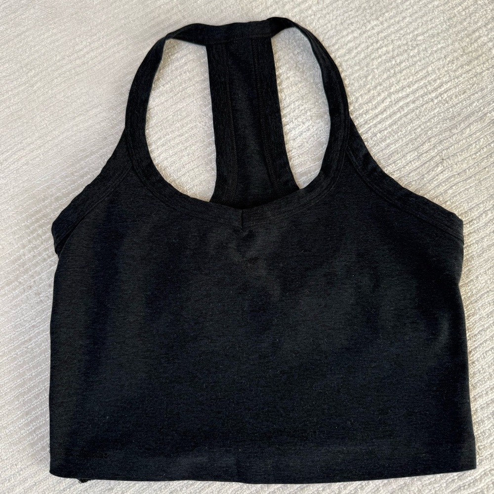 Beyond Yoga Spacedye On The Up Cropped Tank, Darkest Night Sz. S - Picture 4 of 5